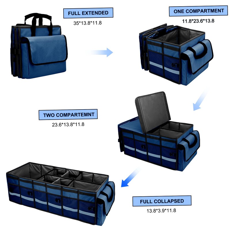 GDNasist Car Trunk Organizer and Storage with Removable Leakproof Cooler