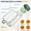 Portable Salad Container with Dressing Cup & Spoon, Mason Jar