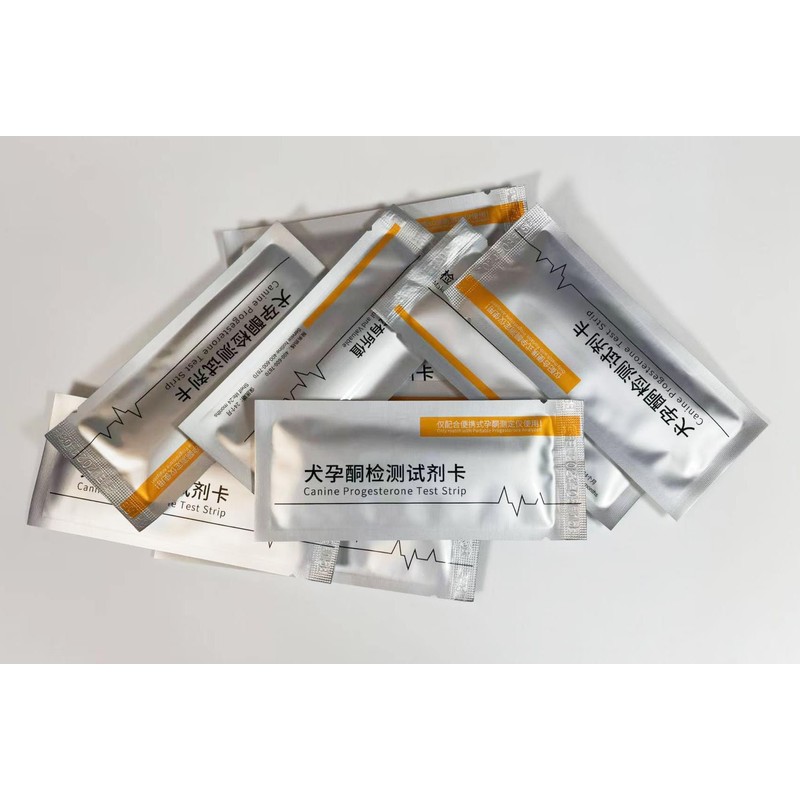Caphstion 10pcs Dog Progesterone Analyzer Test Card Canine Progesterone Test