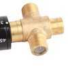 G1/2 Thermostatic Mixing Valve, Brass Water Temperature Pipe Basin Thermostat