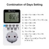 KETOTEK Digital Plug in Timer Socket 20 On/Off Programmable Timer