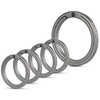 KeyUnity Titanium Key Ring Set of 5, 33/17.5 mm Split
