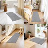 Pauwer Bathroom Rugs Sets 3 Piece, Ultra Thin Bath Mat