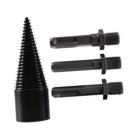 MERRYHAPY 1Set Wood Drill Bit for Firewood Splitting Includes Drill Bit and Handles Heavy Duty Log Splitter Drill Bit for Electric Drills