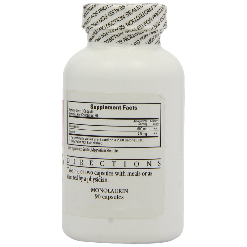 Ecological Formulas Monolaurin 600mg - 90 Capsules