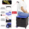 dbest products Quik Cart Pro Wheeled Rolling Crate Teacher Utility