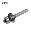 sourcing map 2pcs Roundover Router Bit 15/64" Shank 1/8" Radius