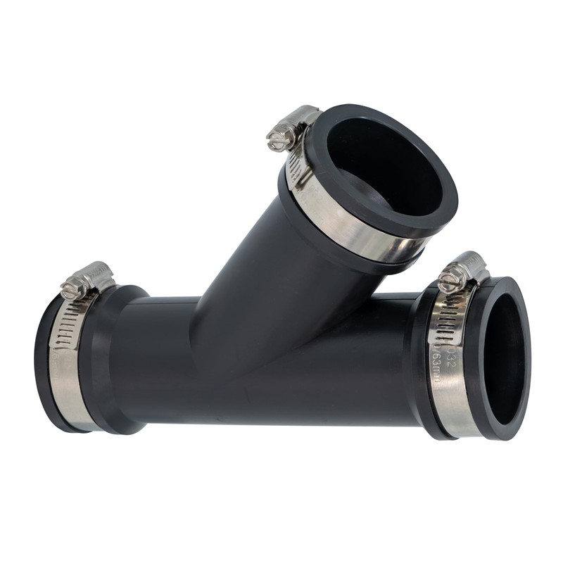 Fernco 1.5 in. Hub Flexible PVC Wye DWV Pipe Fitting