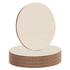 DARENYI 10 Pcs Natural Wood Discs 20cm - Unfinished Large