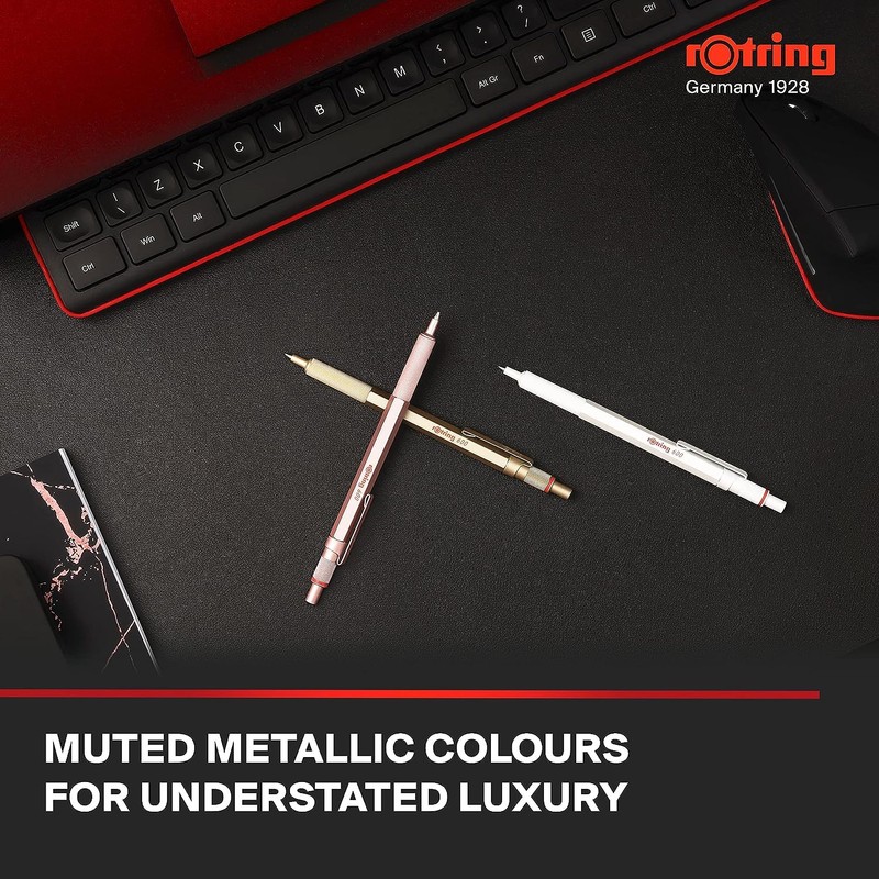 rOtring 600 Metallic Ballpoint Pen + Notebook | Medium Point