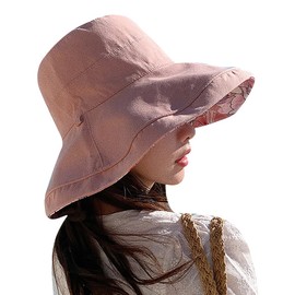 Fishing Hat Summer Women's Large Beach Hat UV Fishing Hat Cotton Foldable Sun Hat Double-Sided Reversible Beach Hat Chin Strap Sun Hat Adjustable Summer Hat Modern Fishing Hat Girls Beach Outdoor,