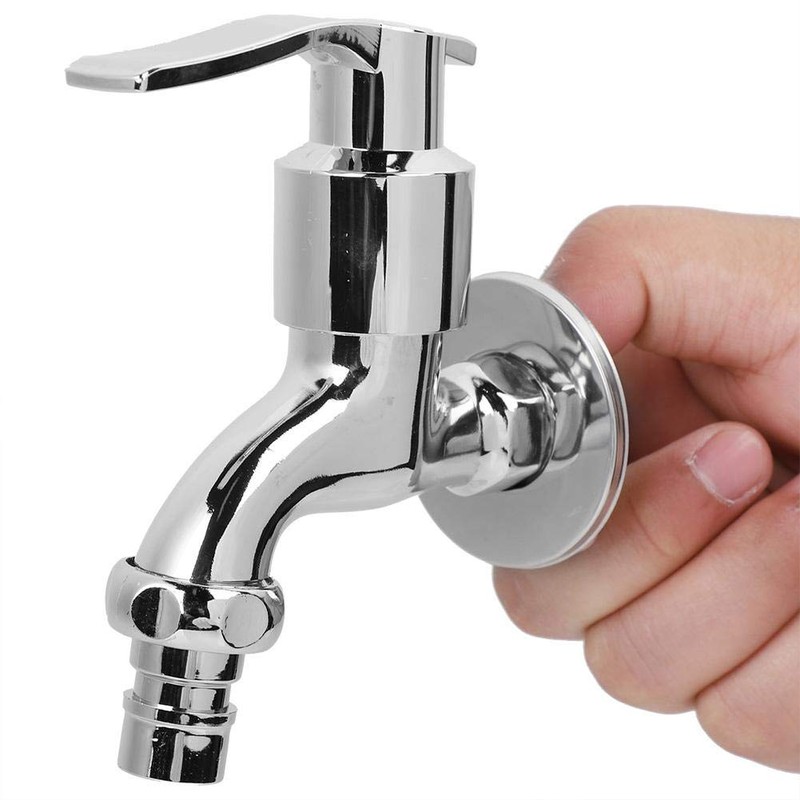 Hot and Cold Wall Basin Tap, G1/2 Inch Washroom Washing