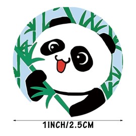 500Pcs Round Cartoon Animal Stickers for Kids Teacher Reward Stickers School Supplies, Little Animal Incentive Roll Sticker Potty Training Stickers for School Classroom Home（CJ19 Series）