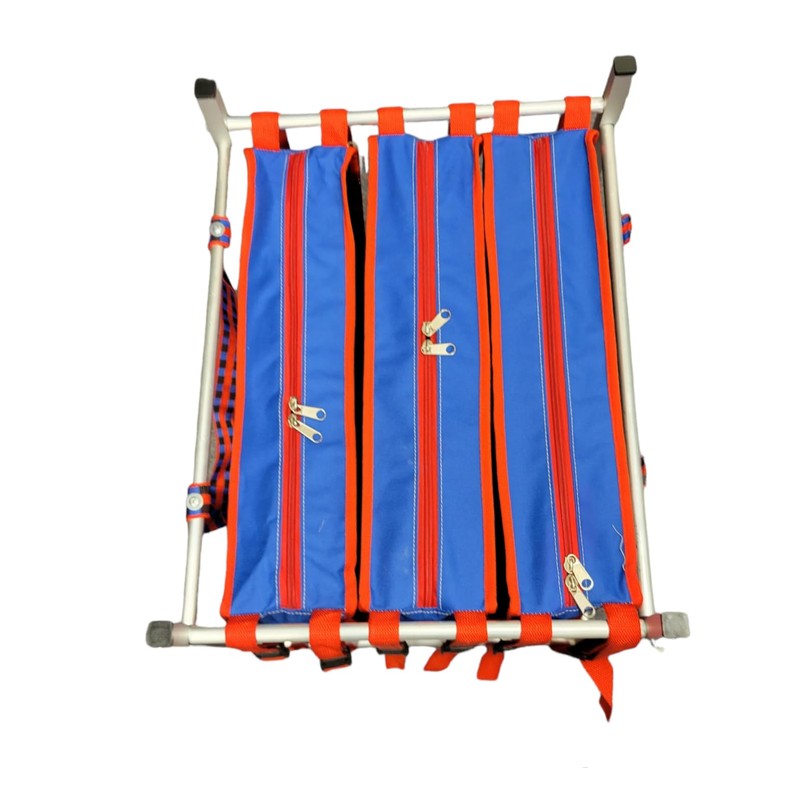 TRANSPORTE MALETA CARGADOR GALPONERAS para GALLOS(Triple) ALUMINIO Rooster Carrier CAGE…