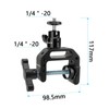 CAMVATE Heavy-duty C Clamp Articulated 1/4"-20 Ball Head Support Holder