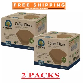 For Aeropress, For Baratza, For Cuisinart 2-Packs If You Care #4 Unbleached Coffee Filter (2x400 ct.=800ct)