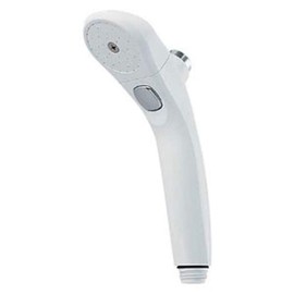 Kakudai Bath Stop Shower Head, White, 356-802-W