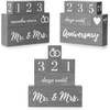 Wedding Countdown Sign - Plaque and Calendar for Planning -