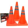 Sucasa Collapsible Portable Safety Cones 18" Pop-Up Safety Cones Versatile