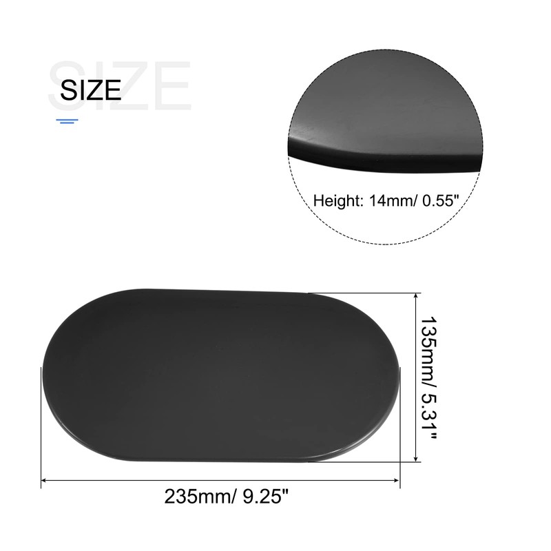 sourcing map Exercise Core Sliders, Oval Glider Discs with Feet