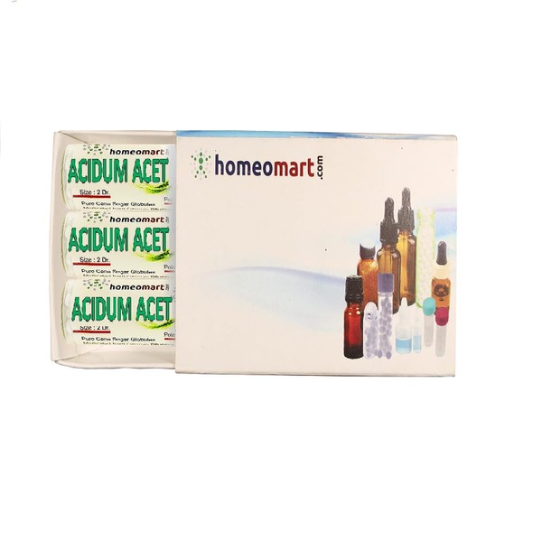 homeomart.com Acidum Aceticum Homeopathy Pellets (Pills) in 200C Potency Pack