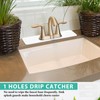 Tioncy 2 Pcs Faucet Mat Sink Splash Guard Oval-hole Oval