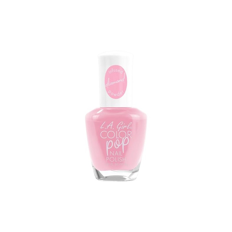 L.A. Girl Color Pop Nail Polish with Diamond Powder, Cupcake