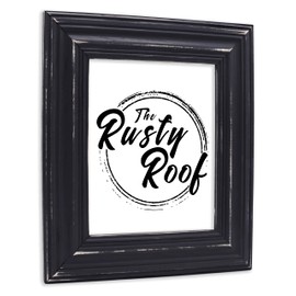 The Rusty Roof-16x20- Walden Black - Solid Wood- Handmade Wooden Frame
