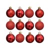 Assorted Red Baubles 12 Pack | 5cm Diameter | Christmas