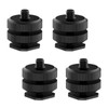 Camera Hot Shoe Mount (4 Pack) to 1/4"-20 Tripod Screw