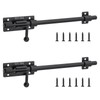 HOJLKLD Slide Bolt Gate Latch, 2 Pack 10 Inch 304