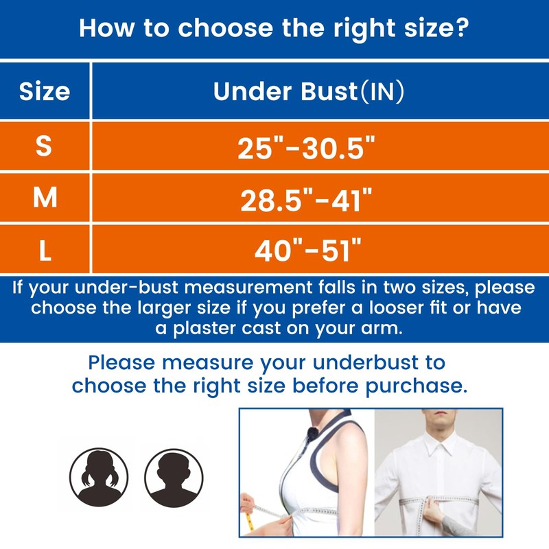 Willcom Arm Sling Shoulder Injury Immobilizer, Medical Sling with Waist