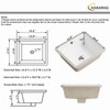 14 Inch Undermount Bathroom Sink Rectangle Small Undermount Sink White