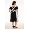 LilMents Long Maxi Cotton Ruffle Apron with Pockets, Small to