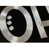 Diamond Etched State of Ohio OH Car Tag Black Metal
