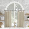 Archaeo Washed Cotton Small Window Twist Tab Cafe Curtains, 52"