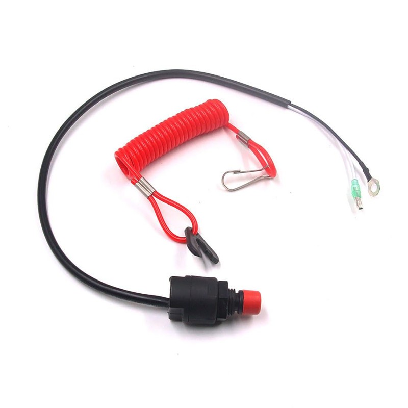 WPJCS Engine Stop Switch, Universal Boat Outboard Kill Switch Lanyard
