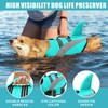 Oslueidy Dog Life Jacket, High Flotation, Shark Dog Life Jacket,