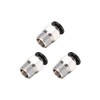 sourcing map Straight Pneumatic Push to Quick Connect Fittings 1/4NPT