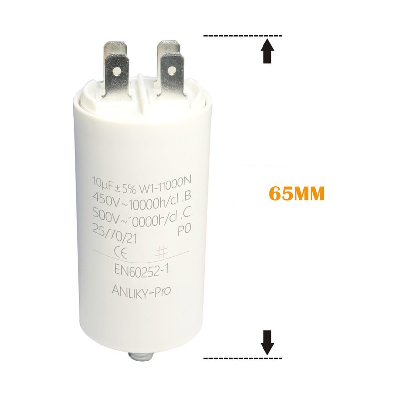 10µF 450V AMP Capacitor Motor Capacitor Starting Capacitor, CBB60 Plug