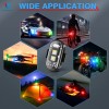 MICTUNING High Brightness Wireless LED Strobe Light 8 Colors Rechargeable