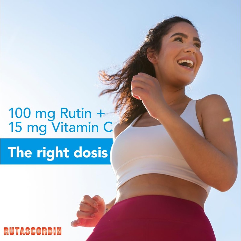 RUTASCORBIN Rutin and Vitamin C Tablets for Circulation and Immune