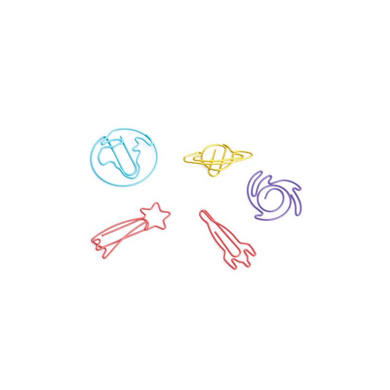Good Design Works Space Paper Clips, Multicoloured, 39 x 27