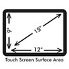 Anti-Glare 15" POS Touch Screen Protector (2 Pack) For PartnerTech