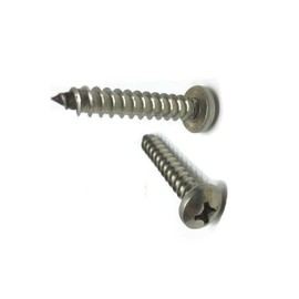 KolotovichTool Pack of 100, 8 x 1/2" Sheet Metal Screws Stainless Steel Pan Head Phillips Drive Fastener Kit Bolt Set RE-1336DD