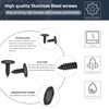 WZYTEU Pack of 60 Flat Head Tapping Screws, M5 ×