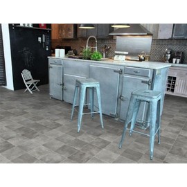 Alpha-Tex PVC Flooring Vinyl Flooring in Rustic Tile Art, DIN A4 Sample Piece