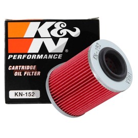 K&N Filtro de Aceite Powersports Cartucho KN-152 para Can-Am, Aprilia y Bombardier, Negro