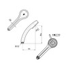 SANEI PS300-80XA-MW2 Rainy Basic Shower Head, Water Saving, 0.01 inch