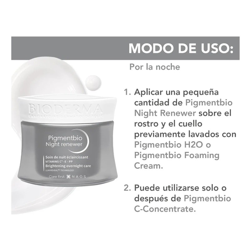 Bioderma Pigmentbio Night Renewer Anti Manchas Facial 50ml